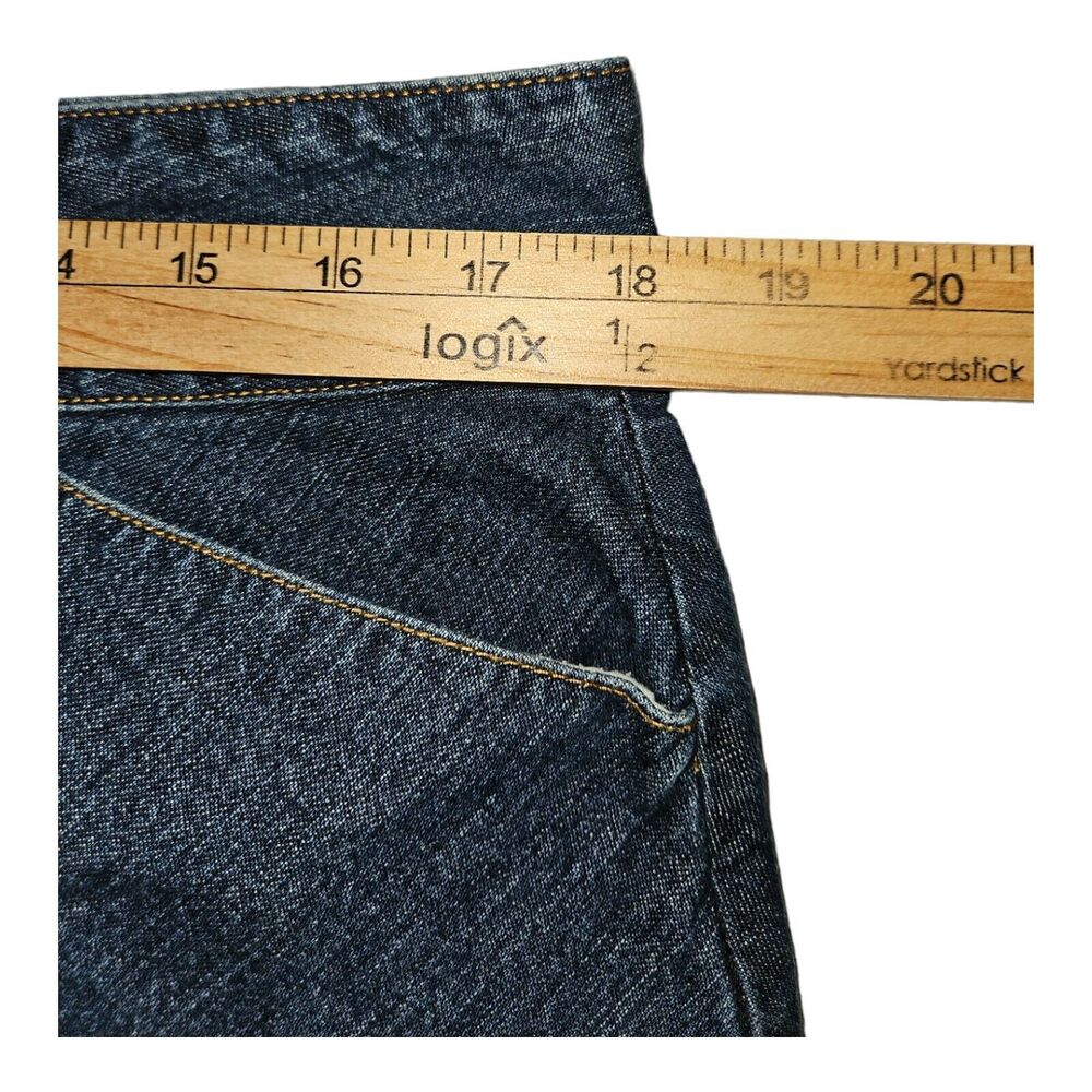 Vintage Old Navy Denim Pencil Skirt Size 14 Women's Mid Rise Pockets Y2K - Picture 3 of 6